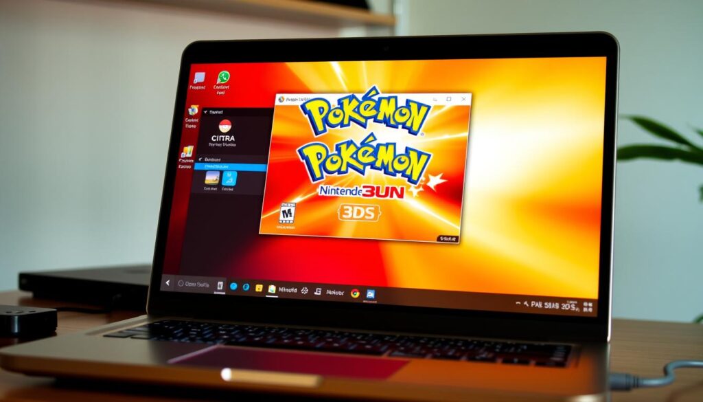 Citra emulator and Pokémon Sun gameplay