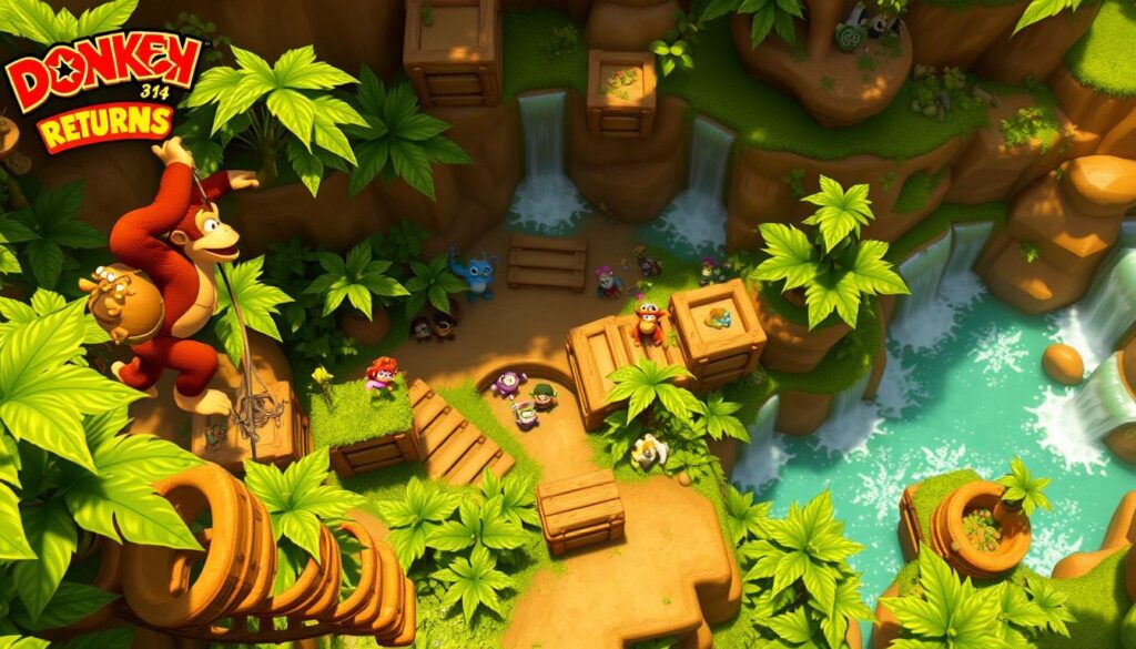 Donkey Kong Country Returns gameplay mechanics