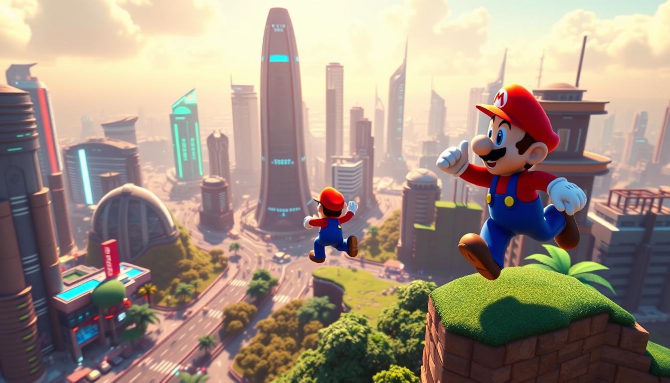 Skyline Super Mario 3D Land Galaxy M01 low-end performance
