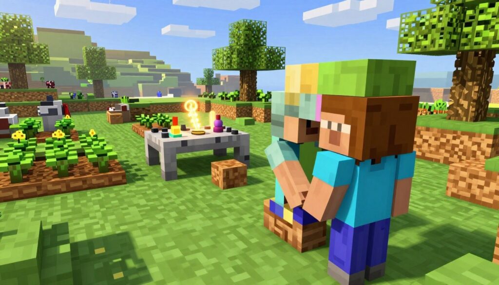 Minecraft mecânicas fundamentais