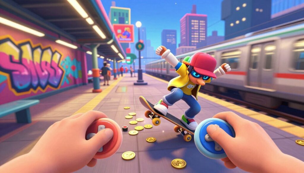 controles básicos Subway Surfers controles básicos Subway Surfers