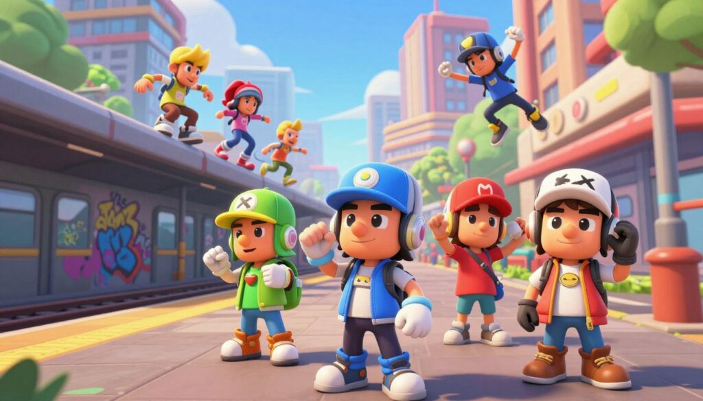 escolher personagens Subway Surfers