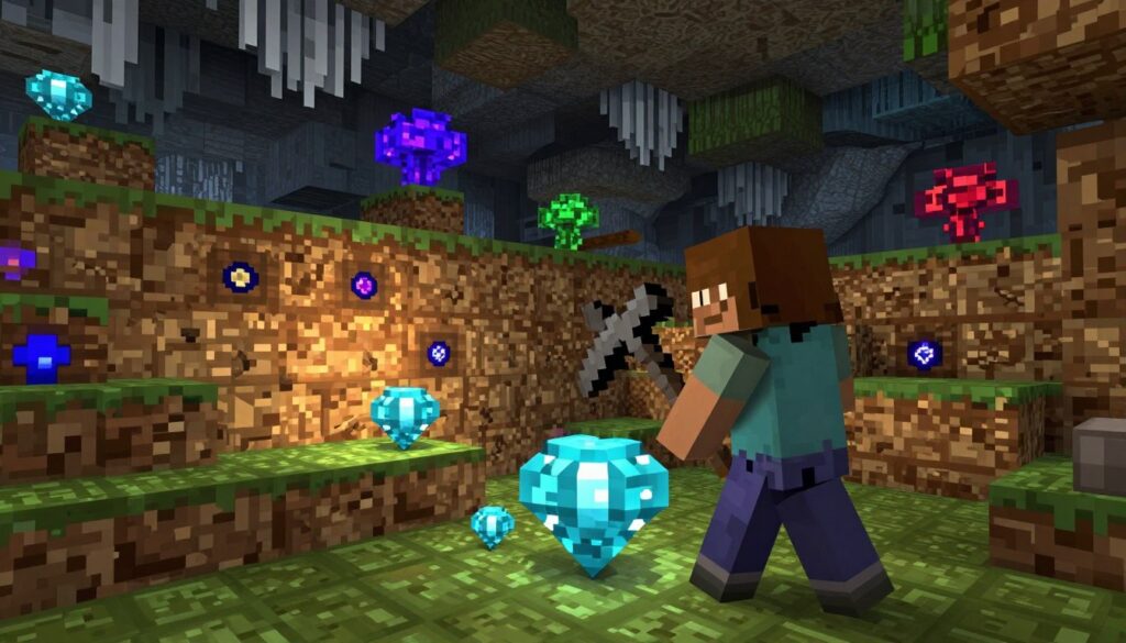 mineração de diamantes
