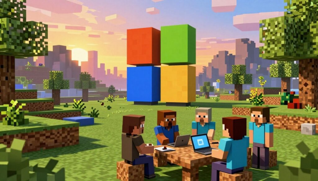 Minecraft e Microsoft Minecraft e Microsoft