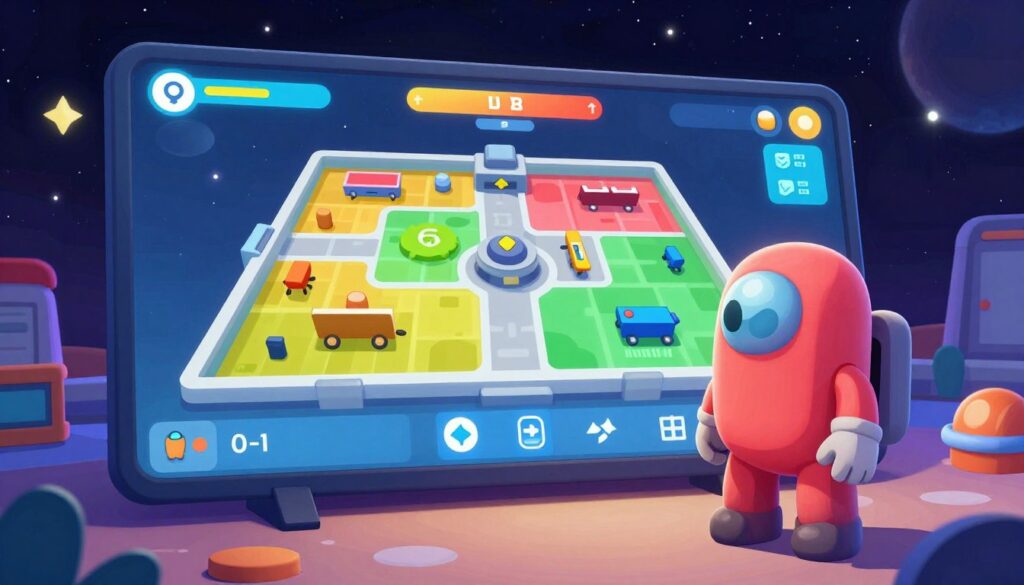 interface do jogo Among Us
