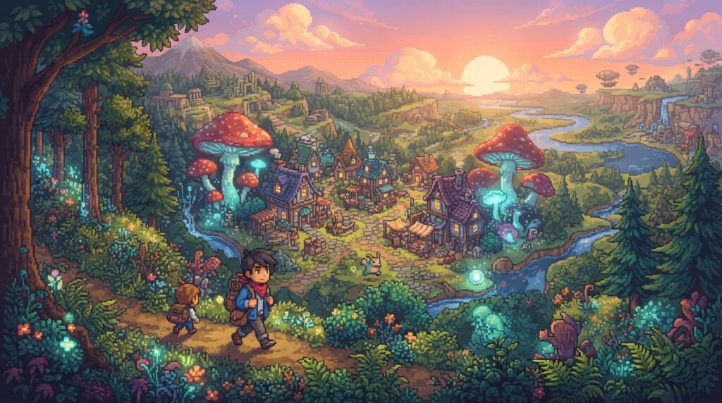 Eastward mundo pixelado