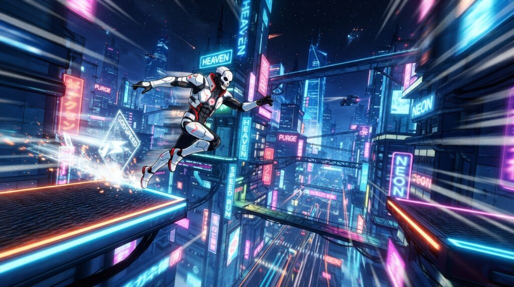 Neon White velocidade extrema