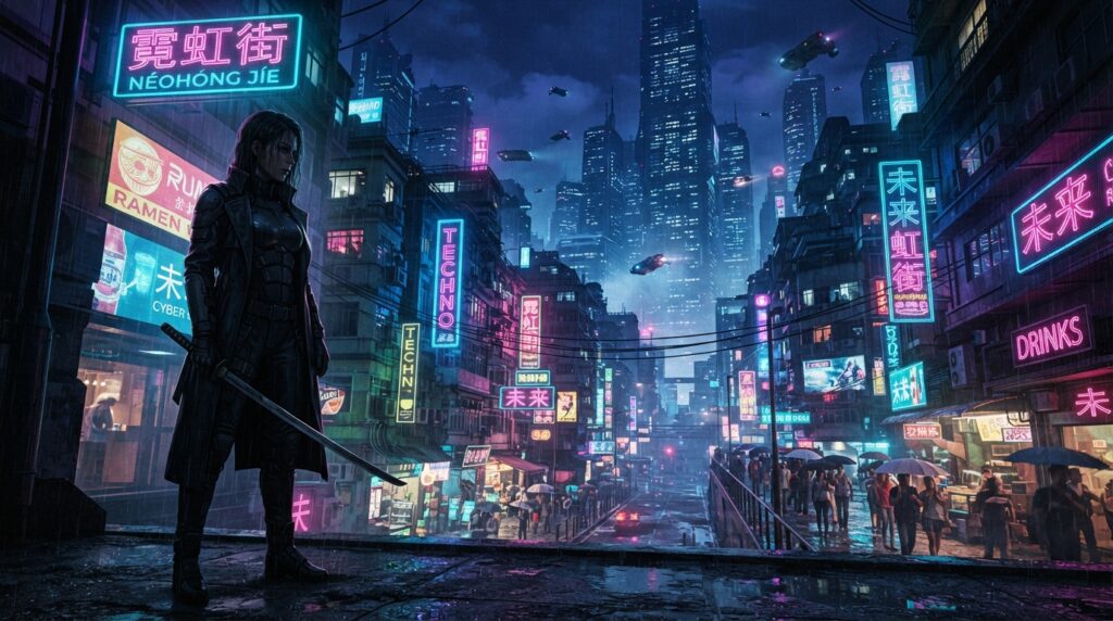 ambientação neon