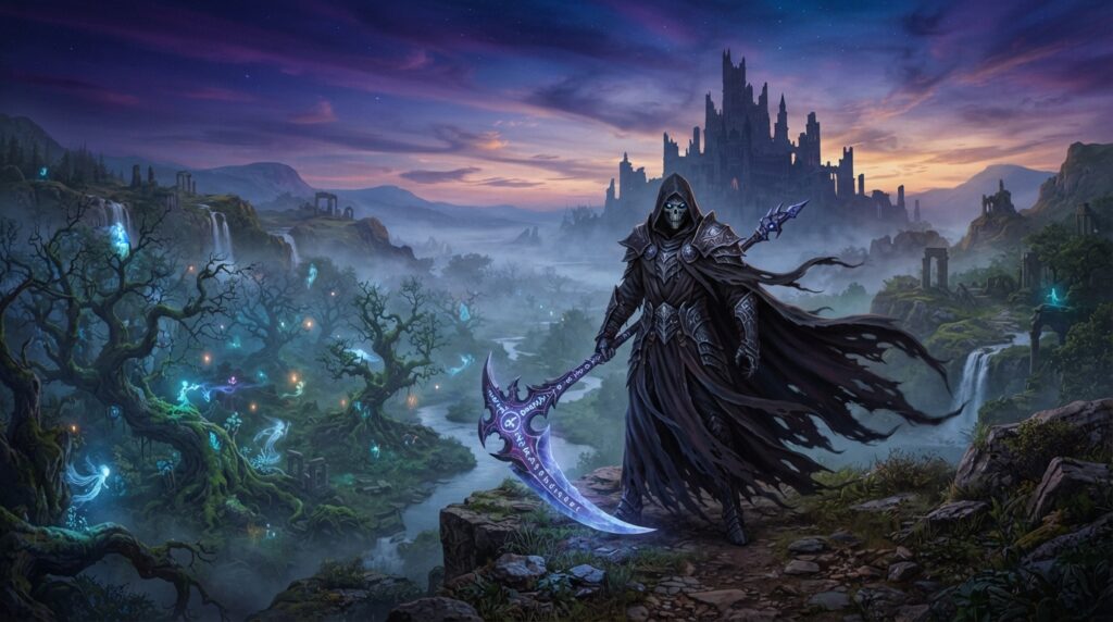 corvo ceifador em um jogo de ação